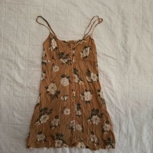 Volcom Floral Button-Down Dress xs